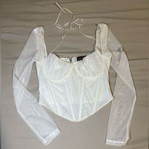 White Fox Boutique White Corset Top